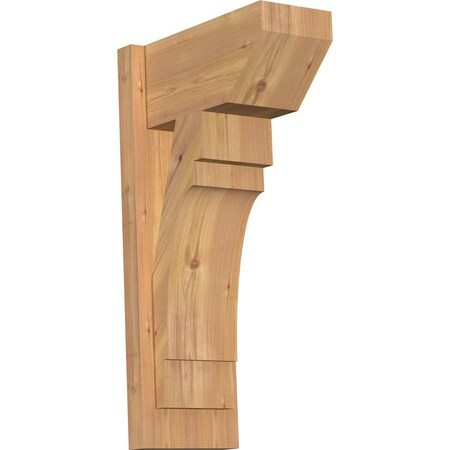 Ekena Millwork Merced Slat Smooth Outlooker, Western Red Cedar, 7 1/2"W x 14"D x 26"H OUT08X14X26MRC06SWR